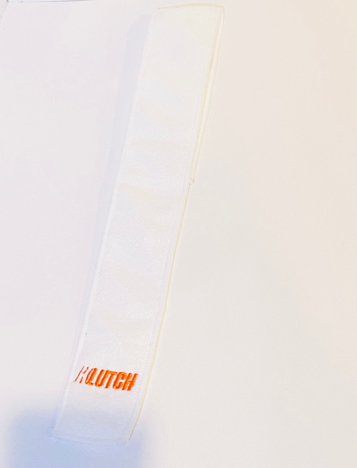 WHITE/LONGHORN ORANGE STREAMER TOWEL
