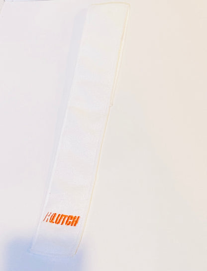 WHITE/LONGHORN ORANGE STREAMER TOWEL