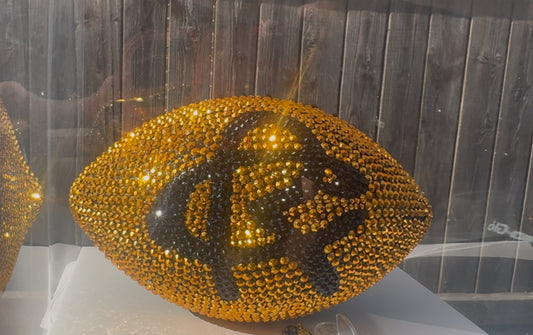 Custom Rhinestone Football
